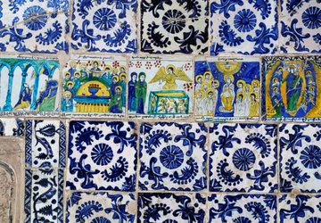 マジョリカ・タイル装飾（17世紀）、エルサレム旧市街のアルメニア総主教座（ユネスコ世界遺産登録