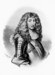 サボイ公シャルル・エマニュエル2世（1634-1675）の肖像（1638年）、エングレービング