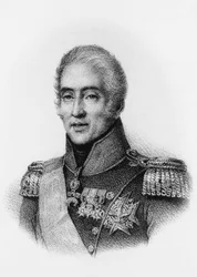 1824年から1830年までフランスとナバラの王であったシャルル10世（1757-1836）の肖像、エングレーヴィング