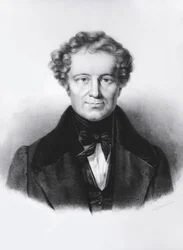 アイルランドのカトリック運動の指導者ダニエル・オコンネル（1775-1847）の肖像、リトグラフ