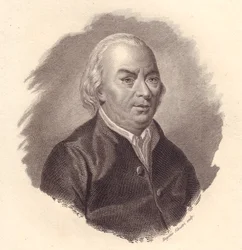 イタリアの詩人ジャン・カルロ・パッセローニ（1713-1803）の肖像、エウジェニオ・シルヴェストリによる銅版画