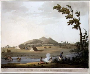 A View from the Royal Artillery Encampment, Conditore, plate 37, 