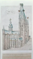 St.Bavo Cathedral（水彩・紙