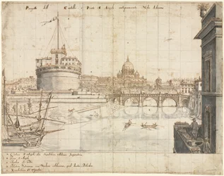 ローマの18の眺め：サンタンジェロ城、1665年。