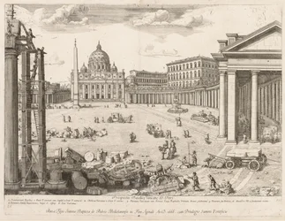 セント。 「ローマ市のランドマークの眺め」よりサン・ピエトロ大聖堂