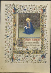 ブック・オブ・アワーズからのリーフ：聖マタイ、c。 1415-20。
