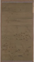 砂に降りる雁」明時代・1621年