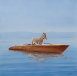 リーヴァのロバ、2010（キャンバスにアクリル）