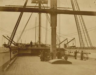 HMS "インプレグナブル "のクオーターデッキ（1852-1854年）（写真