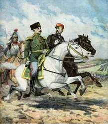 フランスのソシエ将軍とロシアのドラゴミロフ将軍