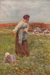 母と子、c1903、c1915