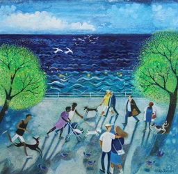 By The Sea、2021、（紙にアクリル）