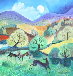 夏の野原, 2020,(acrylics)