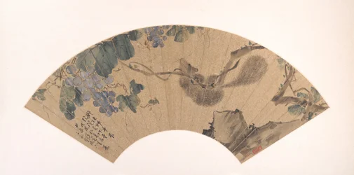 リスとブドウ、1868 年。