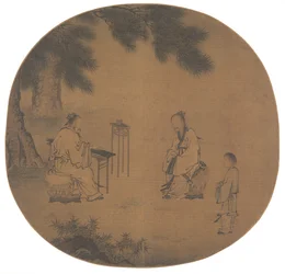 秦ツィターを聞く、1150年～1225年以降。