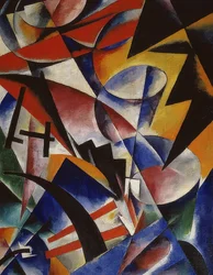 建築絵画。 1920年