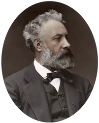ジュールヴェルヌ、フランスの小説家、1877年。