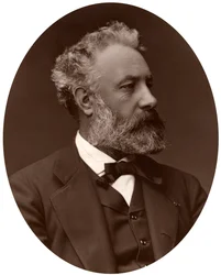 ジュールヴェルヌ、フランスの小説家、1877年。