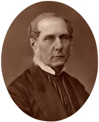 右のセルボーン卿、元イギリスの元首相、1876年。