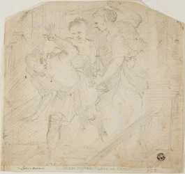 男を追いかける二人の女