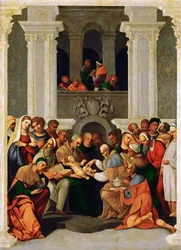 ルネッサンス：キリストの回心 - キリストの死をめぐって par Mazzolino, Ludovico (1480-1528)
