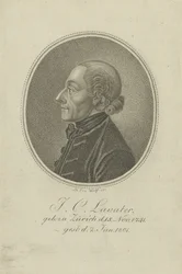 詩人および人相学者ヨハン・カスパー・ラヴァーター1741-1801の肖像c。 1810年。