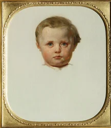 フィリップ・ラ・レノティエーレ・フォン・フェラリ（またはフィリッポまたはフィリップ・フェラーリ）の肖像（1850～1917年）、ラファエレ・デ・フェラーリとマリア・デ・ブリニョーレ・セール（ブリニョーレ・セール）の息子、ガリエラ公爵・公爵夫人の絵画 レオン・コニエ（1794～1880年）による1853年頃の作品 Galleria Palazzo