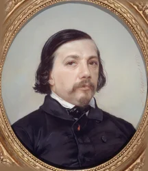 詩人テオフィル・ゴーティエの肖像、1811～1872年、1850年。