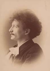 作曲家イグナツィ・ヤン・パデレフスキの肖像、1860～1941年、1890年。