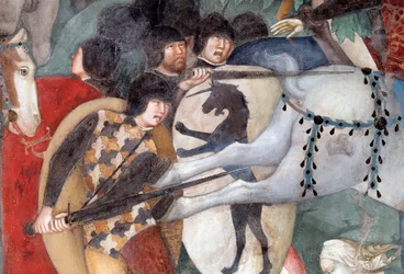 磔刑、兵士のディテール（フレスコ画