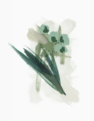 「抽象的な緑の花」