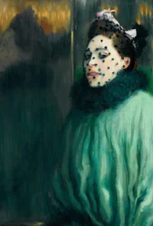ベールを持つ女性ベールを持つ女性