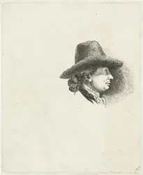 Louis Bernard Coclers と彼の家族の肖像画を含む学習シート