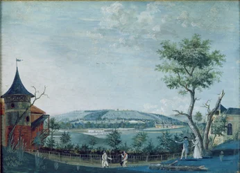 エルミタージュ美術館とルレイシーの公園内の古城、1754-93
