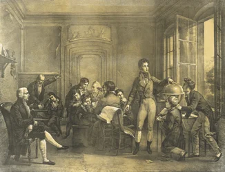 Colleige de ReichenauのパブにあるLouis-Philippe教育地理学。 1820