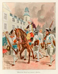 ボンブルド・ルイ（1862 - 1927）；モンカルム（1712-1759）のルイ・ジョセフ（Louis-Joseph）将軍は、9月13日のアブラハム平原の戦いの後、負傷してケベックに戻された。
