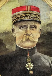 第一次世界大戦：1916年、ヴェルダンでアルメ部隊を指揮するプタン将軍（1856-1951）の肖像。20世紀のイラストレーション