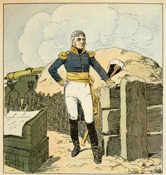 エマニュエル・ド・ラス・ケース伯爵（1766-1842）の著書『聖ヘレネの記念』に掲載されたボンブル・ルイ（1862-1927）のイラスト。ダンツィヒ公フランソワ・ジョセフ・ルフェーヴル（1755-1820）の牧童の肖像、個人蔵
