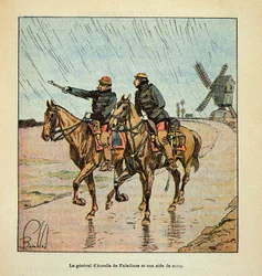 ルイ・ボンブルド（1862-1927）が挿絵を描いたグルネストことユージン・セルジュの「ロワール軍」（独仏戦争、1870年から1871年のキャンペーン）。d