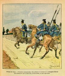 ルイ・ボンブルド（1862-1927）が描いたユージン・セルジャン（グレネスト）の東部軍（独仏戦争、1870-1871年のキャンペーン）。10月29日のディジョンの防衛