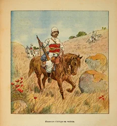 Henri Galli dit Galllichet (1854-1922)著、Louis Bombled (1862-1927)絵「マダガスカルの戦争-1885-1895年のフランス遠征の逸話」、個人蔵