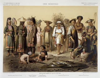 フランシス・ガルニエの「インドシナ探訪の旅 1866-1868」の1870年頃の民族群像 パリ
