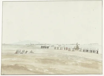 Processie in de omgeving van Cerignola チェリニョーラを去る行列 (オブジェクトのタイトル) イタリア、シチリア、マルタの旅 - 1778 (シリーズタイトル)