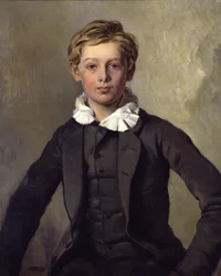1855年のハンス・ホーボルト・フォン・アインジーデル伯爵の肖像