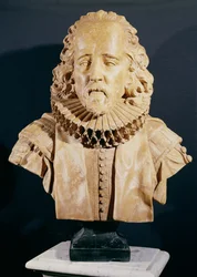 フランシス・ベーコン卿（1562-1626）セント・オルバンズ子爵（大理石