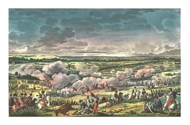 ワーテルローとして知られるモンサンジャンの戦い、1815 年 6 月 18 日、c1850