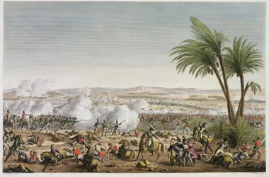 エドムボヴィネット（1767-1832）によって刻まれたヘリオポリスの戦い、29ベントース、8年（1800年3月20日）（アクアチント）