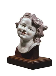 笑う子供の頭、c。 1752（磁器）
