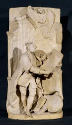 ウェストミンスター寺院のジョージフレデリックヘンデル（1685-1759）の記念碑のModello、1760年頃（テラコッタ）