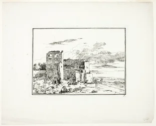 河岸近くの廃墟、モローによる風景画とエッチングの第4巻より第9版